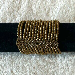 Beads Elastic Gold Bracelet